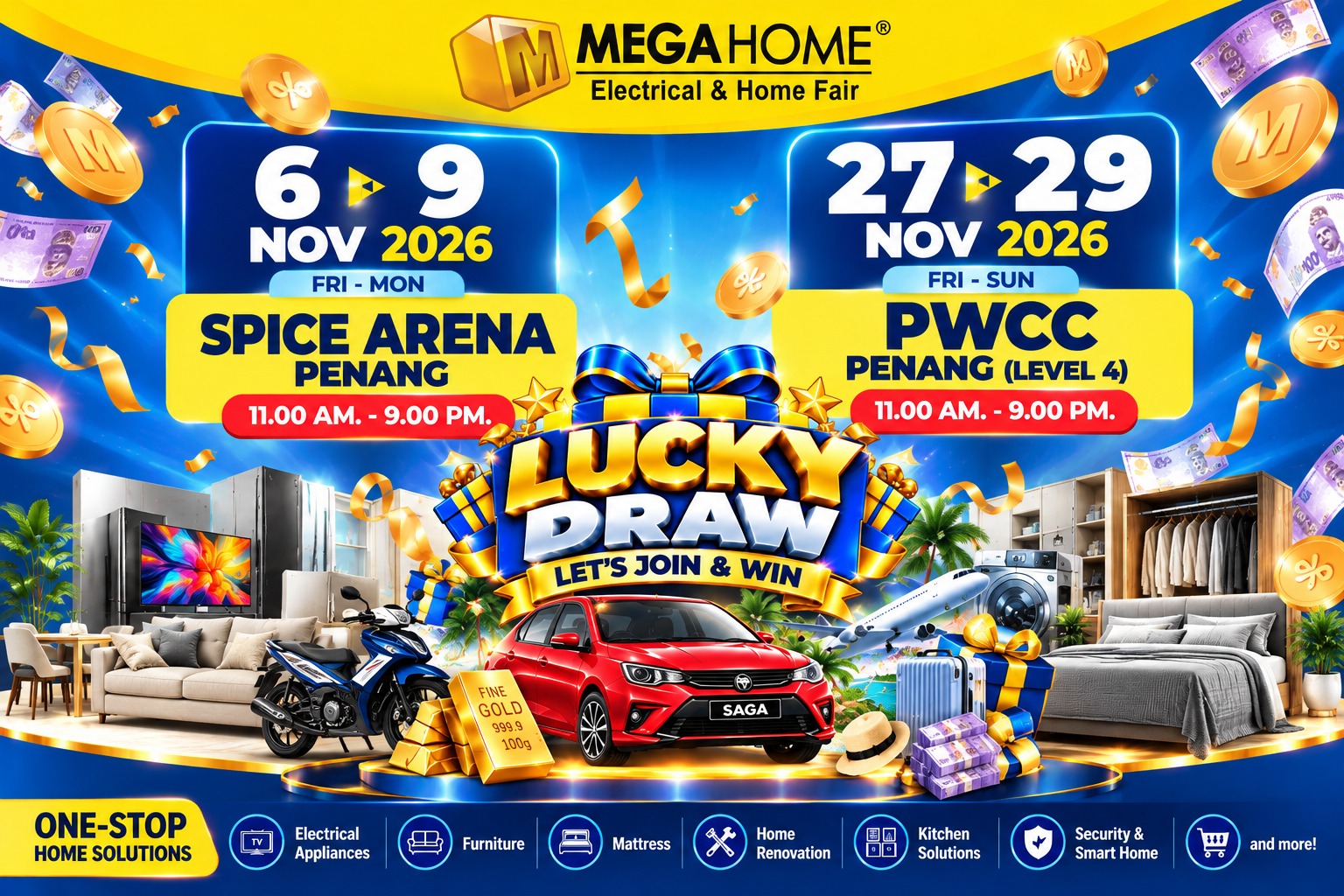 Penang Home Show 2026: Lucky Draw, Up to 60% Off & Spice Arena Deals