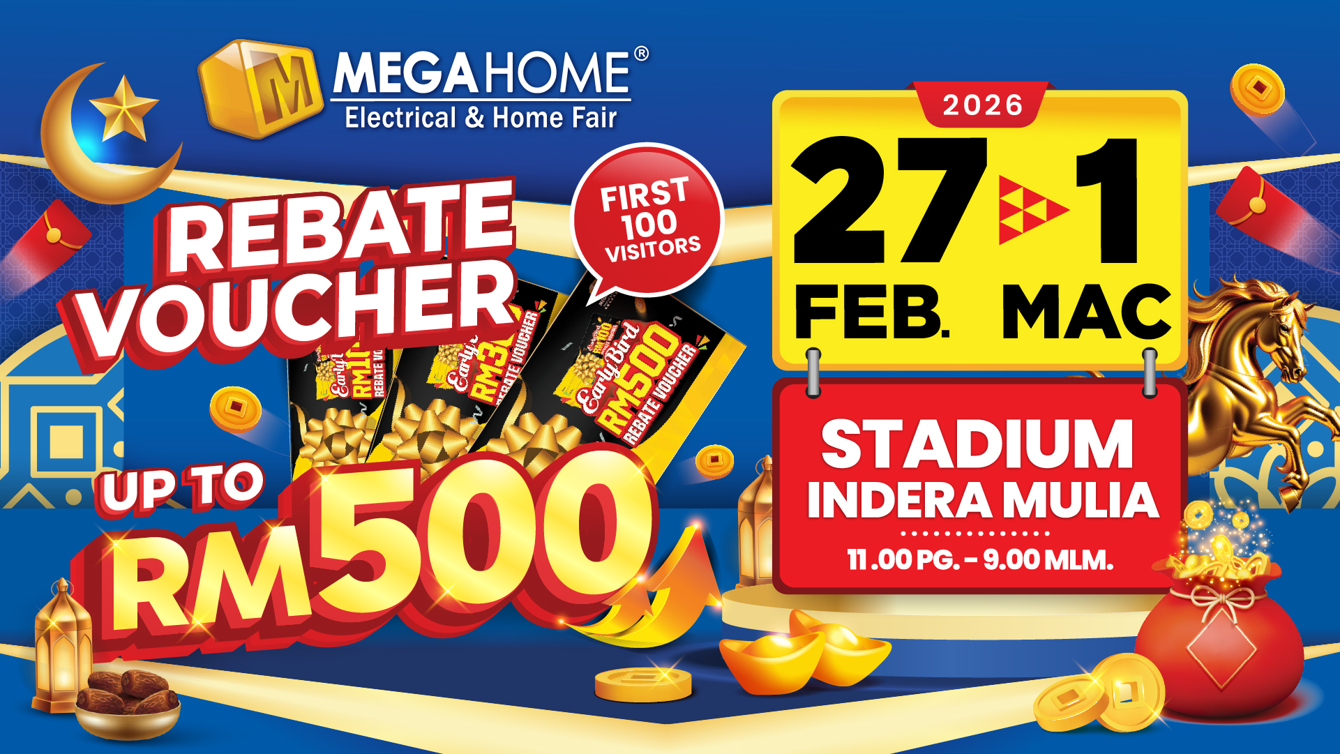 Stadium Indera Mulia Ipoh, 27 Feb - 1 Mar 2026