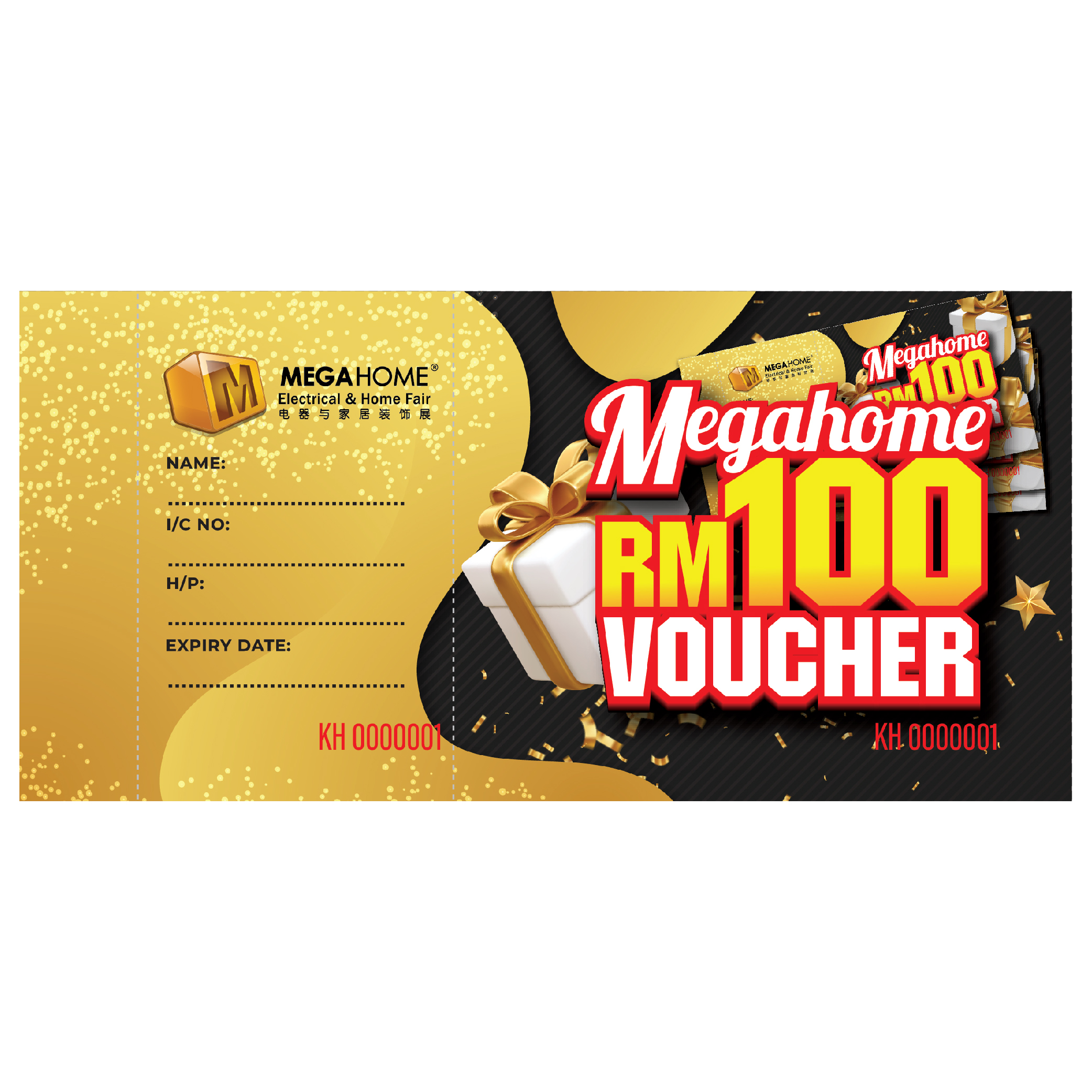 Megahome Cash Voucher RM100