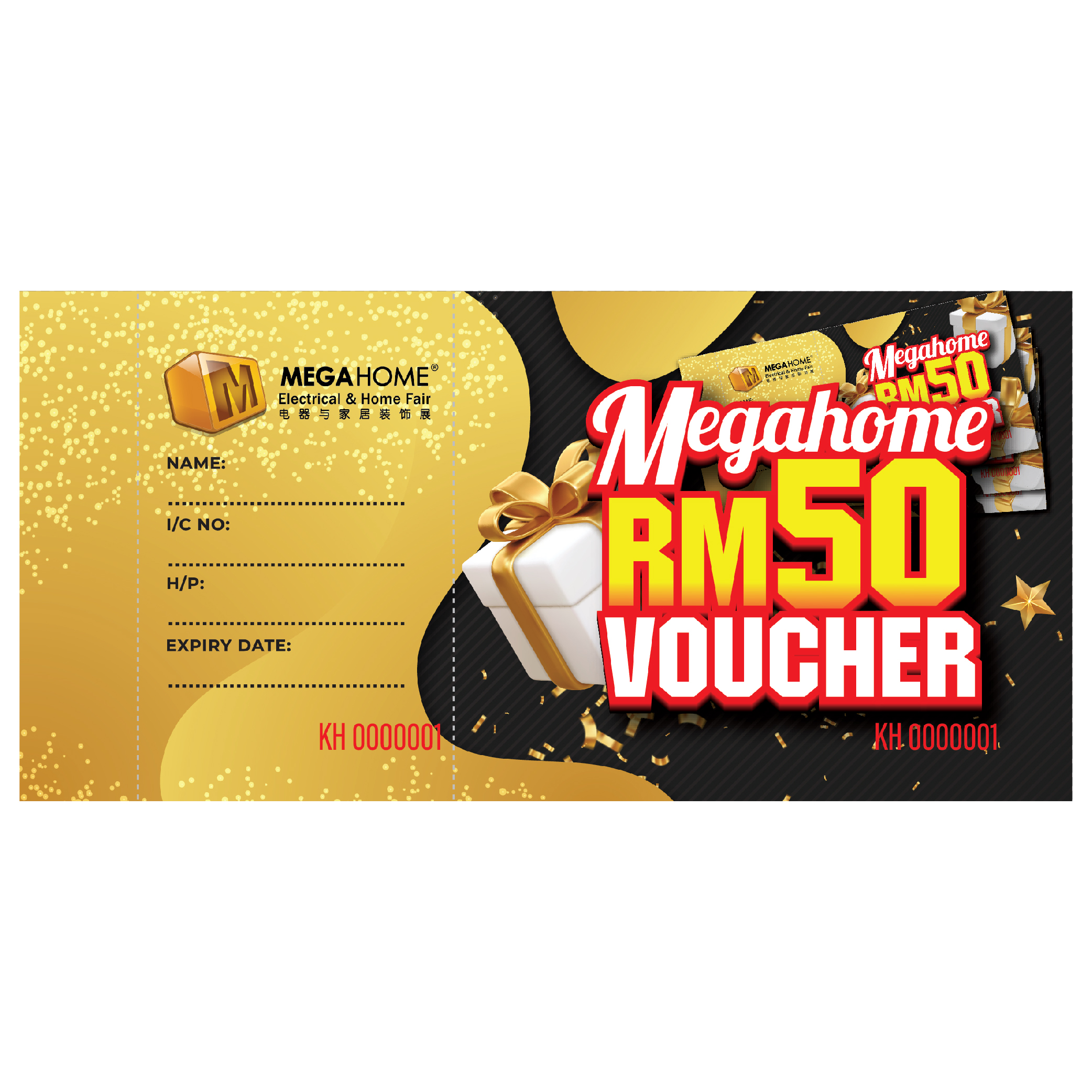 Megahome Cash Voucher RM50