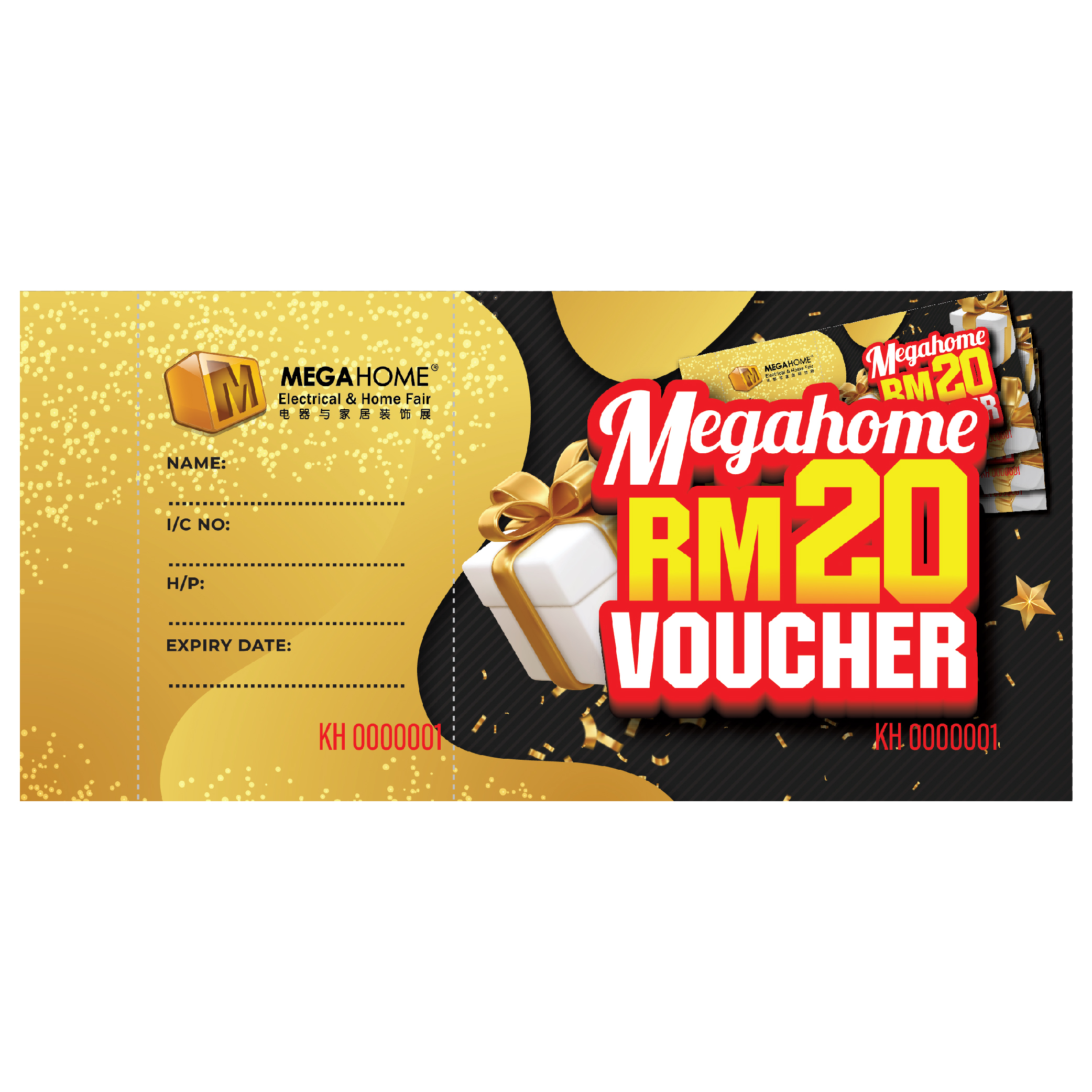 Megahome Cash Voucher RM20