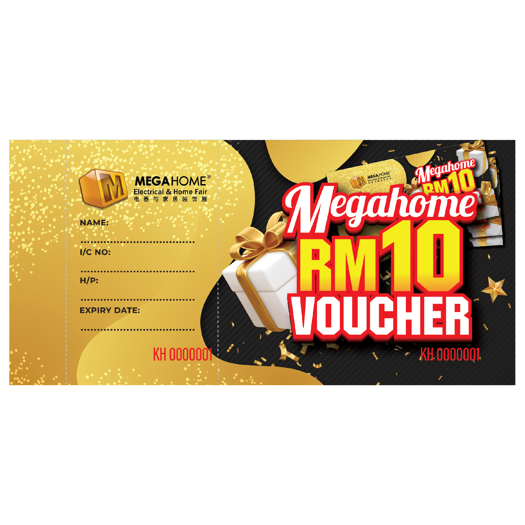 Megahome Cash Voucher RM10